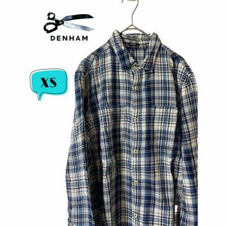 デンハム(DENHAM)のDENHAM デンハム　長袖チェックシャツ　EU XS(シャツ)