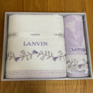 ランバン(LANVIN)の【匿名配送❣️】ランバン　バスタオル　ウォッシュタオル　新品(タオル/バス用品)