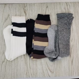 ビームス(BEAMS)の新品　ハイソックス  3足セット(ソックス)