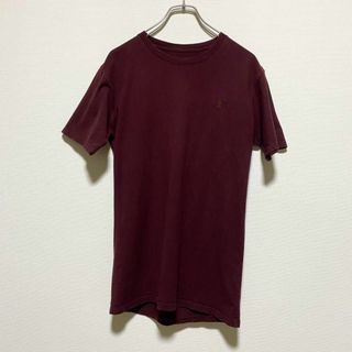 チャンピオン(Champion)のアメリカ古着　チャンピオン　無地　刺繍　半袖　Tシャツ　Sサイズ(Tシャツ/カットソー(半袖/袖なし))