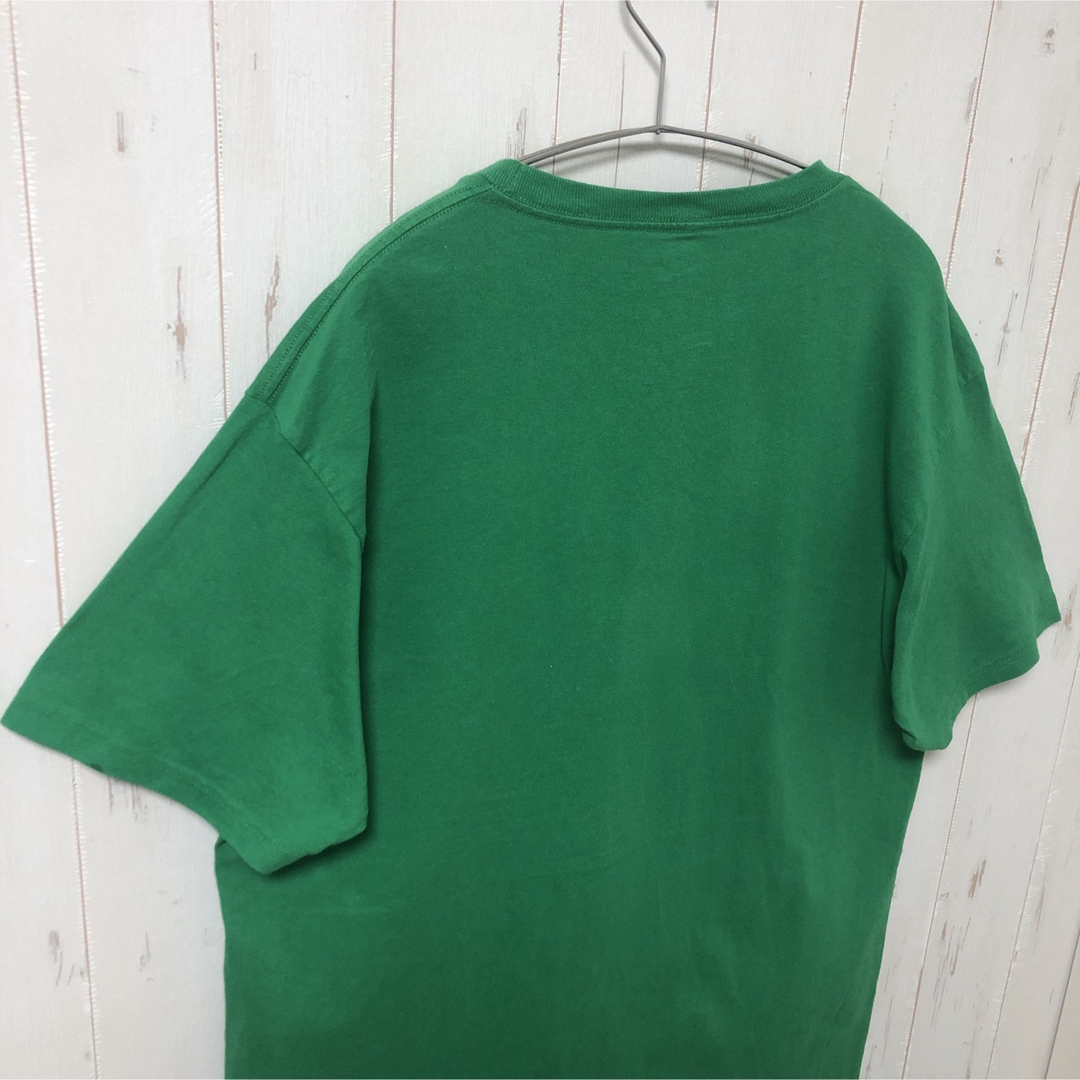 elf the movie オーバーサイズ tシャツ ビッグシルエット 緑 古着 メンズのトップス(Tシャツ/カットソー(半袖/袖なし))の商品写真