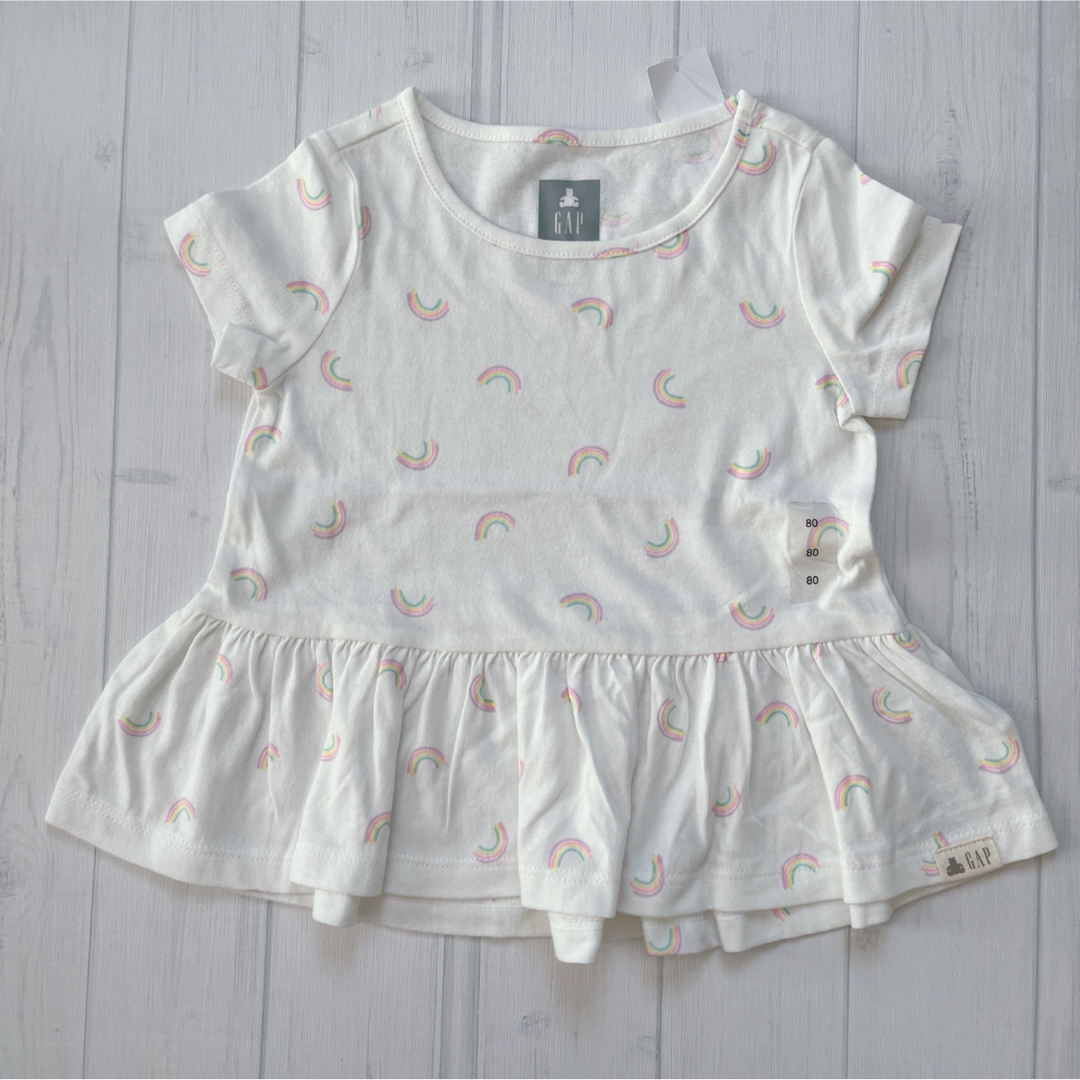 babyGAP(ベビーギャップ)の★baby GAP★  新品  トップス3枚セット  80  ② キッズ/ベビー/マタニティのベビー服(~85cm)(Ｔシャツ)の商品写真