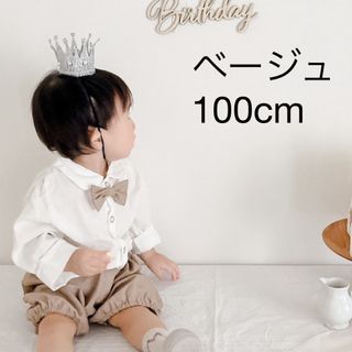 男の子 フォーマル 100cm 長袖 シャツ 入園式 誕生日 男の子(ドレス/フォーマル)