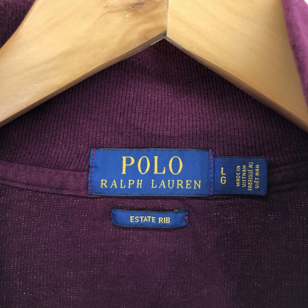 Ralph Lauren(ラルフローレン)の古着 ラルフローレン Ralph Lauren POLO RALPH LAUREN コットンニットハーフジップセーター メンズL /eaa423954 メンズのトップス(ニット/セーター)の商品写真