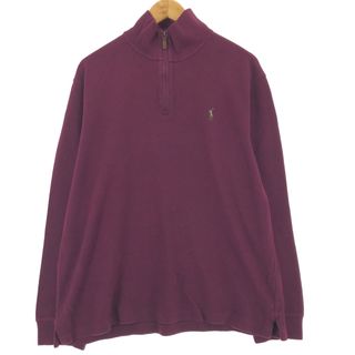 ラルフローレン(Ralph Lauren)の古着 ラルフローレン Ralph Lauren POLO RALPH LAUREN コットンニットハーフジップセーター メンズL /eaa423954(ニット/セーター)