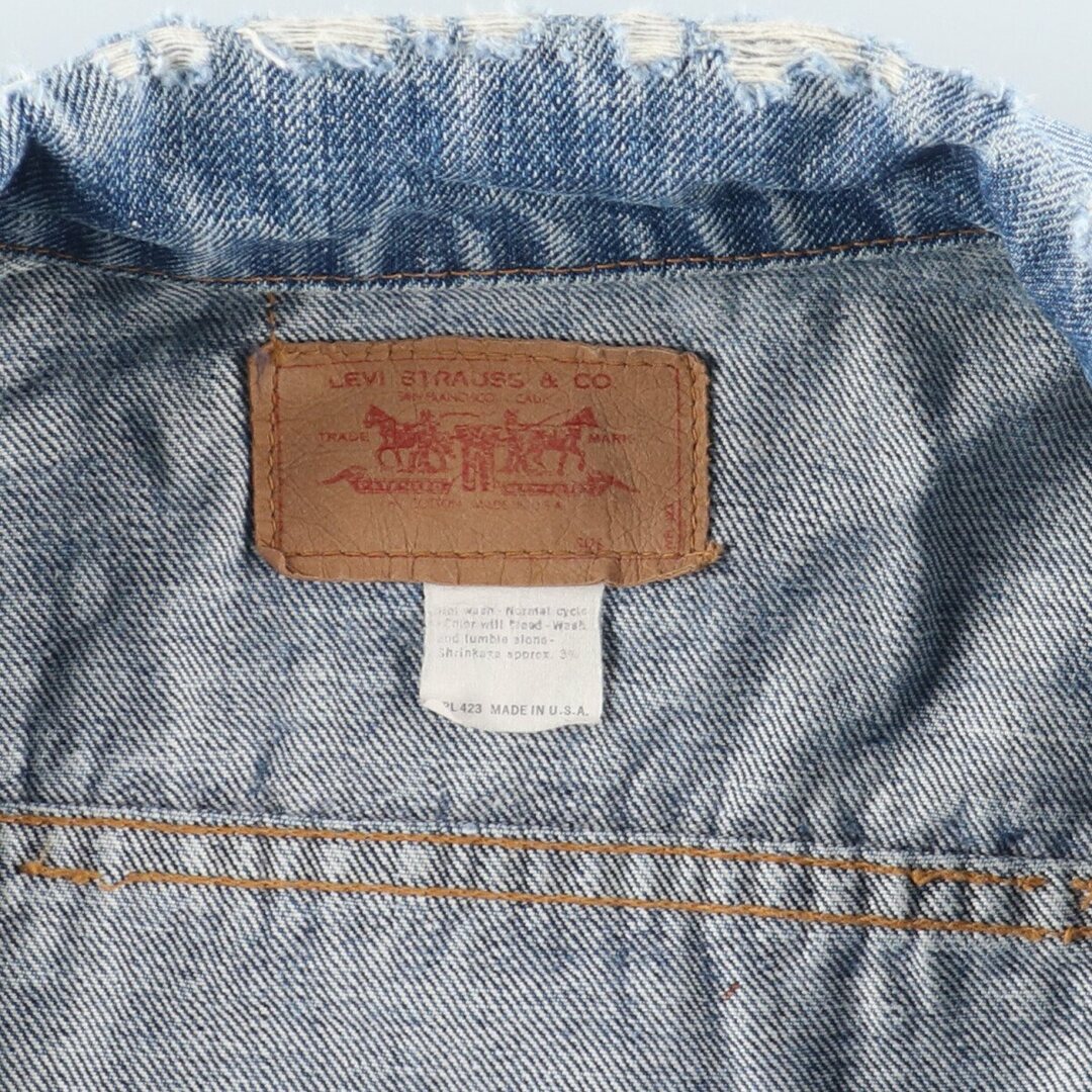 Levi's(リーバイス)の古着 80年代 リーバイス Levi's デニムジャケット Gジャン USA製 メンズM ヴィンテージ /eaa420046 メンズのジャケット/アウター(Gジャン/デニムジャケット)の商品写真
