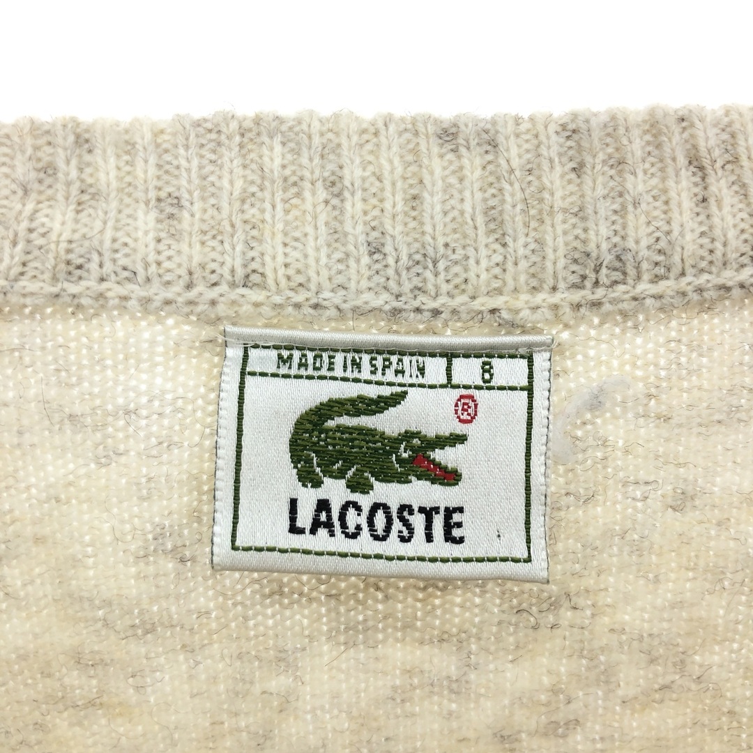 LACOSTE(ラコステ)の古着 80~90年代 ラコステ LACOSTE アクリルニットセーター スペイン製 8 メンズXXL 長袖 ヴィンテージ /eaa399644 メンズのトップス(ニット/セーター)の商品写真