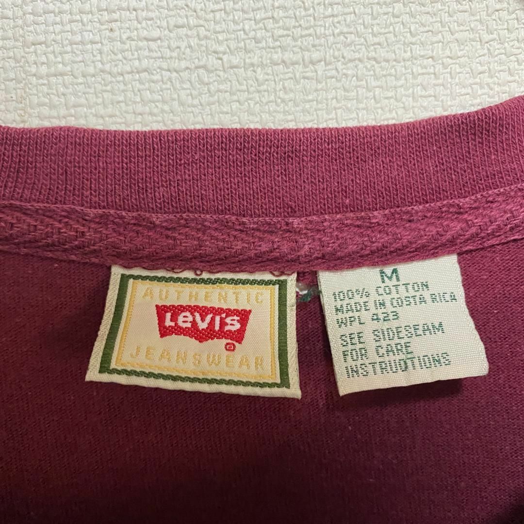 Levi's(リーバイス)のアメリカ古着　Levi's リーバイス　半袖Ｔシャツ　刺繍　無地　E262 メンズのトップス(Tシャツ/カットソー(半袖/袖なし))の商品写真