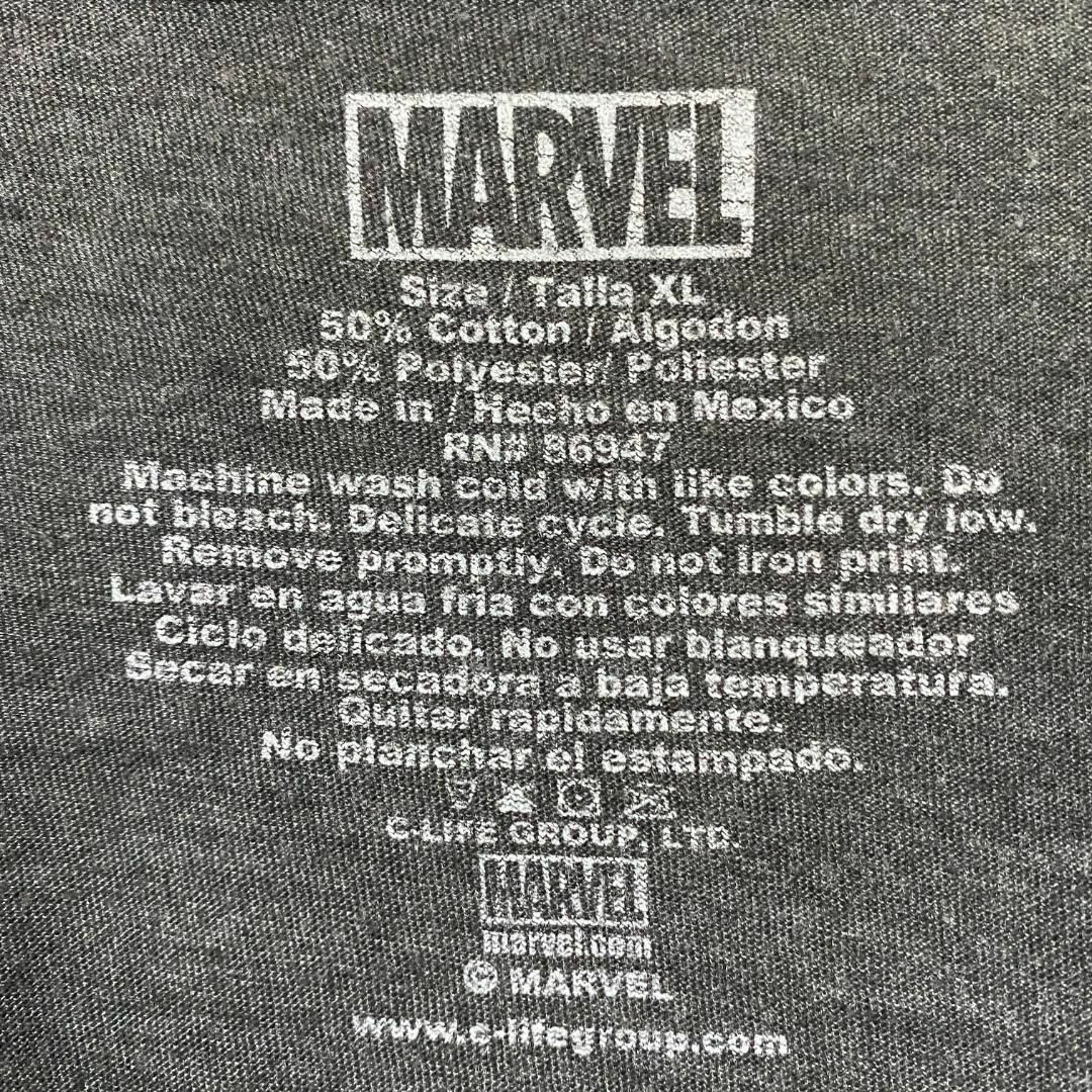 MARVEL(マーベル)のアメリカ古着　マーベル 集合プリント　スパイダーマン　アイアンマン　半袖Tシャツ メンズのトップス(Tシャツ/カットソー(半袖/袖なし))の商品写真