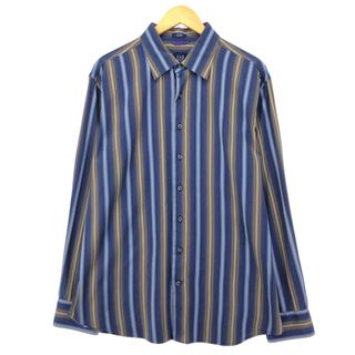 ギャップ(GAP)の古着 00年代 ギャップ GAP FITTED 長袖 ストライプシャツ メンズXL /eaa422134(シャツ)