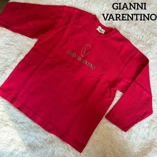 ジャンニバレンチノ(GIANNI VALENTINO)の【美品】GIANNI VALENTINO トレーナー　スウェット　ピンク　L(トレーナー/スウェット)