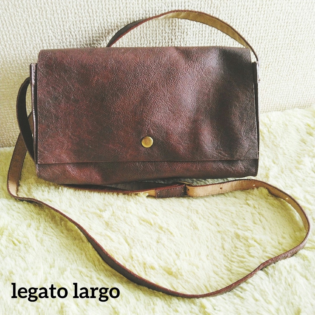 Legato Largo(レガートラルゴ)のlegato largo レガートラルゴ ミニショルダーバッグ ブラウン レディースのバッグ(ショルダーバッグ)の商品写真