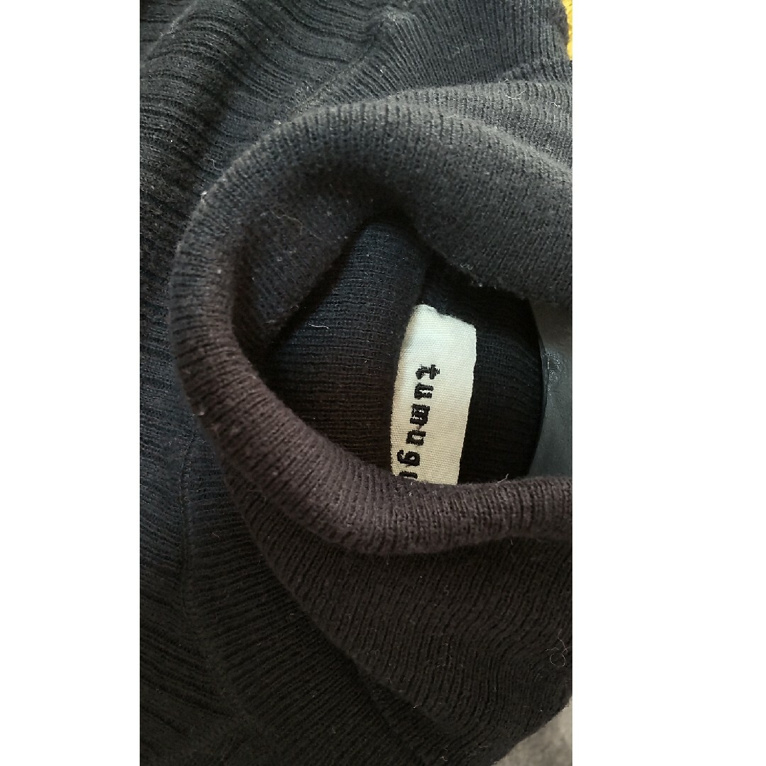 tumugu(ツムグ)のツムグ　リブセーター　ブラック レディースのトップス(ニット/セーター)の商品写真