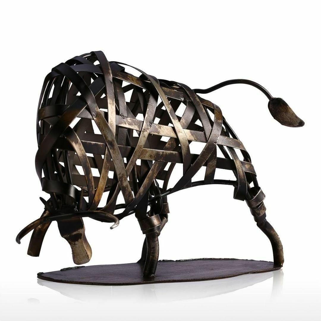 置物 オブジェ 牛 インテリア アート 金属彫刻 工芸品 アイアン 置物 オブジェ 牛 インテリア アート 金属彫刻 工芸品 アイアン