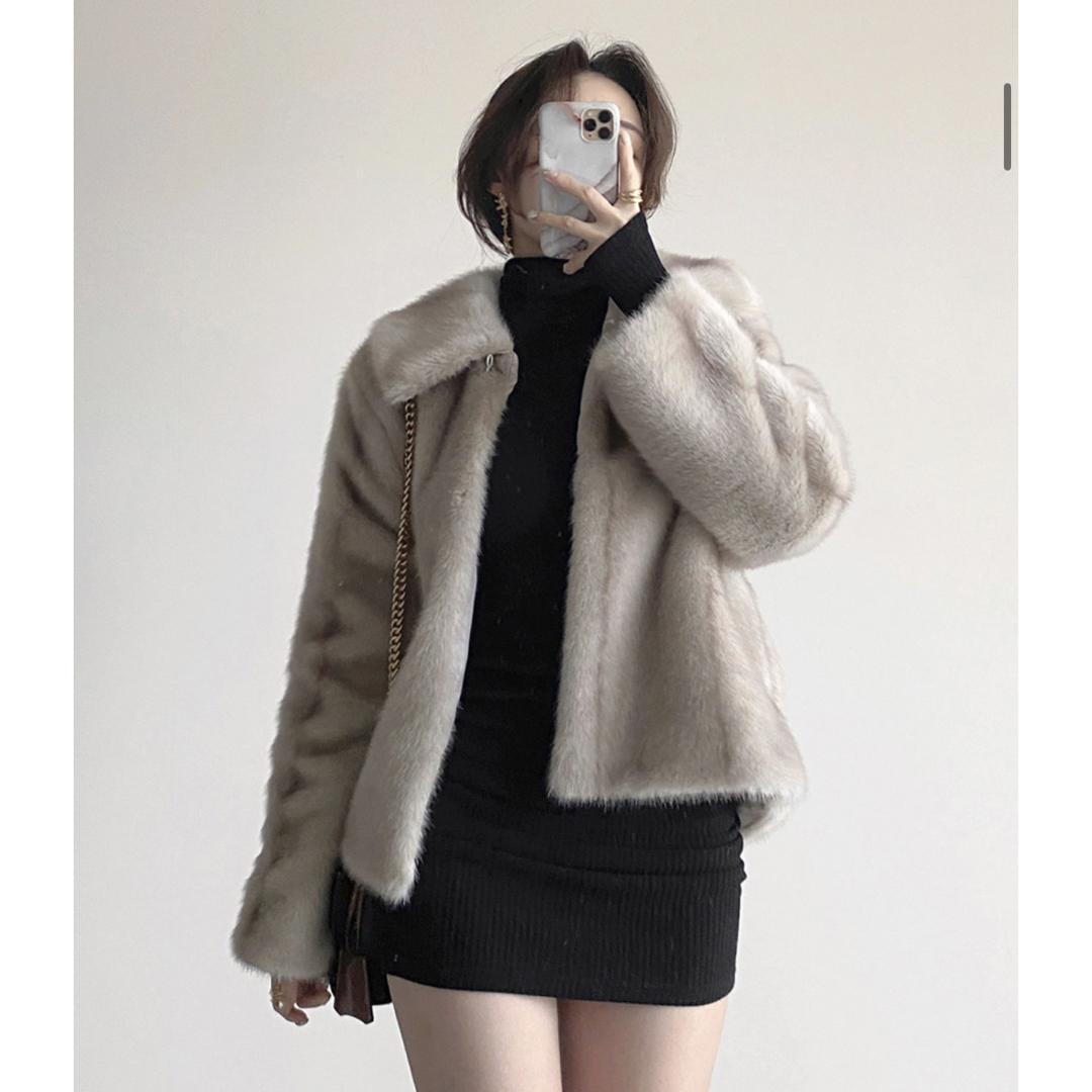 dholic(ディーホリック)の高級感　エコファー　コート レディースのジャケット/アウター(毛皮/ファーコート)の商品写真