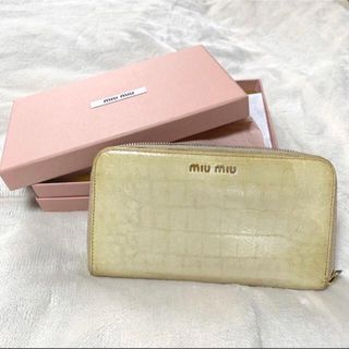 miumiu - miumiu ラウンドファスナー 長財布