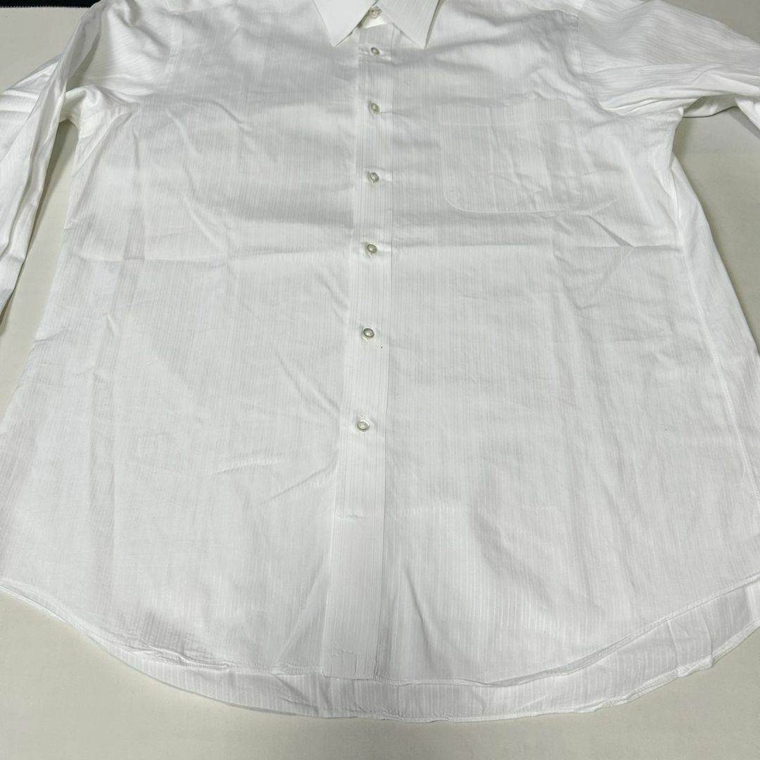 LANVIN(ランバン)の80～90s 日本製 LANVIN PARIS ストライプ 白シャツ 41-80 メンズのトップス(シャツ)の商品写真