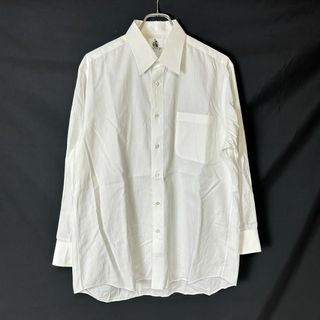 ランバン(LANVIN)の80～90s 日本製 LANVIN PARIS ストライプ 白シャツ 41-80(シャツ)