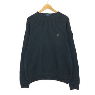 ラルフローレン(Ralph Lauren)の古着 80年代 ラルフローレン Ralph Lauren CHAPS チャップス コットンニットセーター メンズL ヴィンテージ /eaa410833(ニット/セーター)