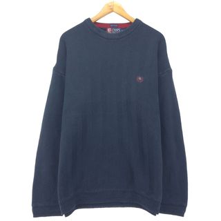 ラルフローレン(Ralph Lauren)の古着 ラルフローレン Ralph Lauren CHAPS チャップス コットンニットセーター メンズXL ヴィンテージ /eaa410998(ニット/セーター)