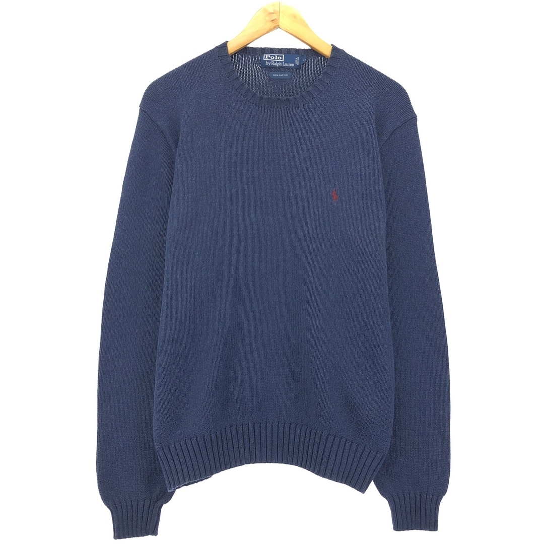 Ralph Lauren(ラルフローレン)の古着 ラルフローレン Ralph Lauren POLO by Ralph Lauren コットンニットセーター メンズL ヴィンテージ /eaa399062 メンズのトップス(ニット/セーター)の商品写真