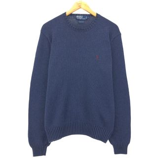 ラルフローレン(Ralph Lauren)の古着 ラルフローレン Ralph Lauren POLO by Ralph Lauren コットンニットセーター メンズL ヴィンテージ /eaa399062(ニット/セーター)