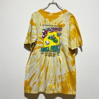 ヴィンテージ(VINTAGE)のアメリカ古着　タイダイ　半袖Tシャツ　バックプリント　大判プリント　J44(Tシャツ/カットソー(半袖/袖なし))