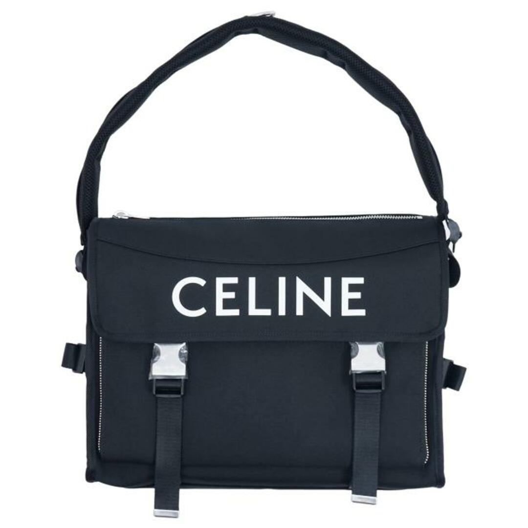 celine(セリーヌ)のCELINE セリーヌ ラージ メッセンジャー CELINEプリント ナイロン 198712DMT.38SI Black メンズのバッグ(メッセンジャーバッグ)の商品写真