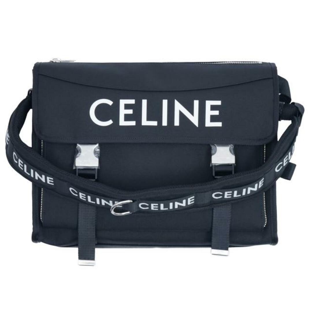 celine(セリーヌ)のCELINE セリーヌ ラージ メッセンジャー CELINEプリント ナイロン 198712DMT.38SI Black メンズのバッグ(メッセンジャーバッグ)の商品写真