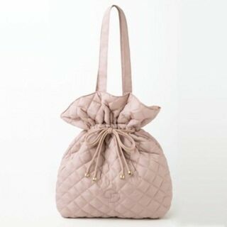 ココディール(COCO DEAL)のCOCO DEAL 推し活キルティングトートバッグBOOK MOCHA PINK(ファッション/美容)