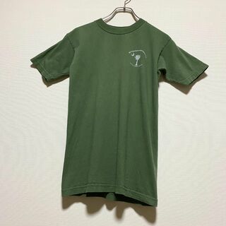 ヴィンテージ(VINTAGE)のUSA製　ゴルフトーナメント　半袖Tシャツ　カーキ　アースカラー　F104(Tシャツ/カットソー(半袖/袖なし))