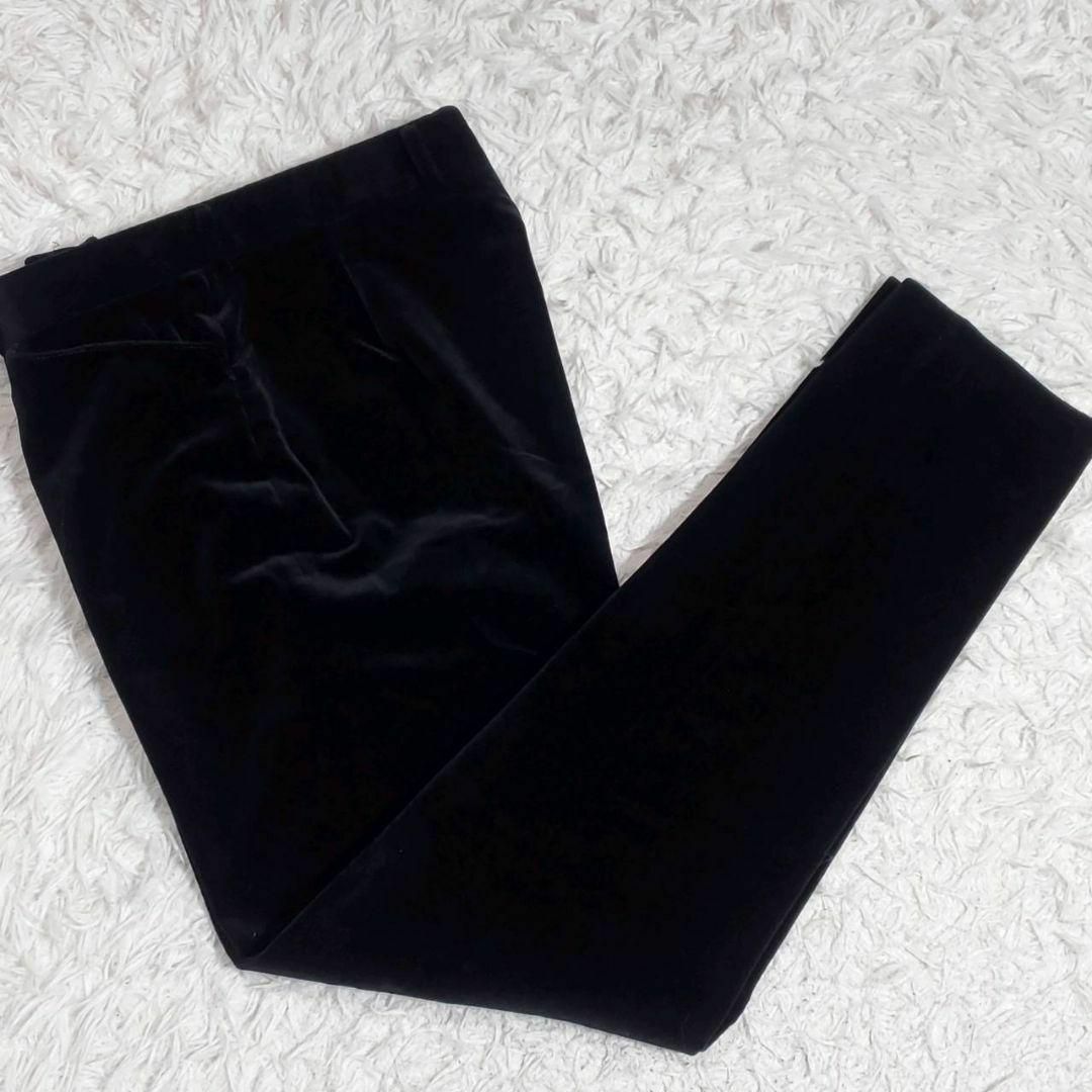 Paul Smith(ポールスミス)の美品 L ポールスミス ベロア スーツ セットアップ ツーピース 黒 日本製 メンズのスーツ(セットアップ)の商品写真
