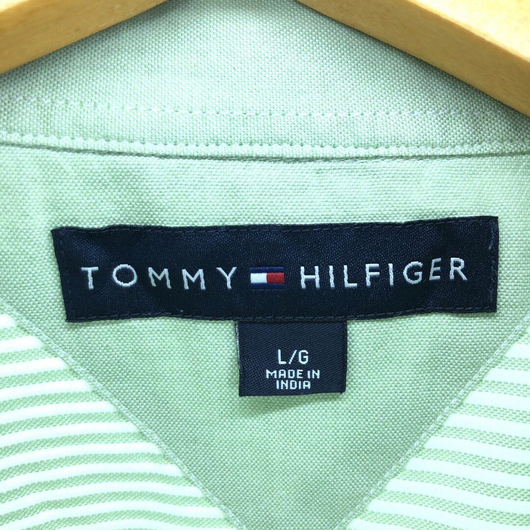 TOMMY HILFIGER(トミーヒルフィガー)の古着 00年代 トミーヒルフィガー TOMMY HILFIGER 長袖 ボタンダウンストライプシャツ メンズL /eaa421813 メンズのトップス(シャツ)の商品写真
