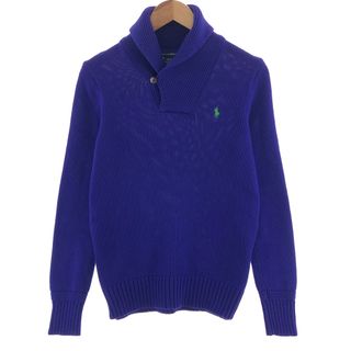 ラルフローレン(Ralph Lauren)の古着 ラルフローレン Ralph Lauren RALPH LAUREN SPORT ショールカラー コットンニットセーター レディースS /eaa390515(ニット/セーター)