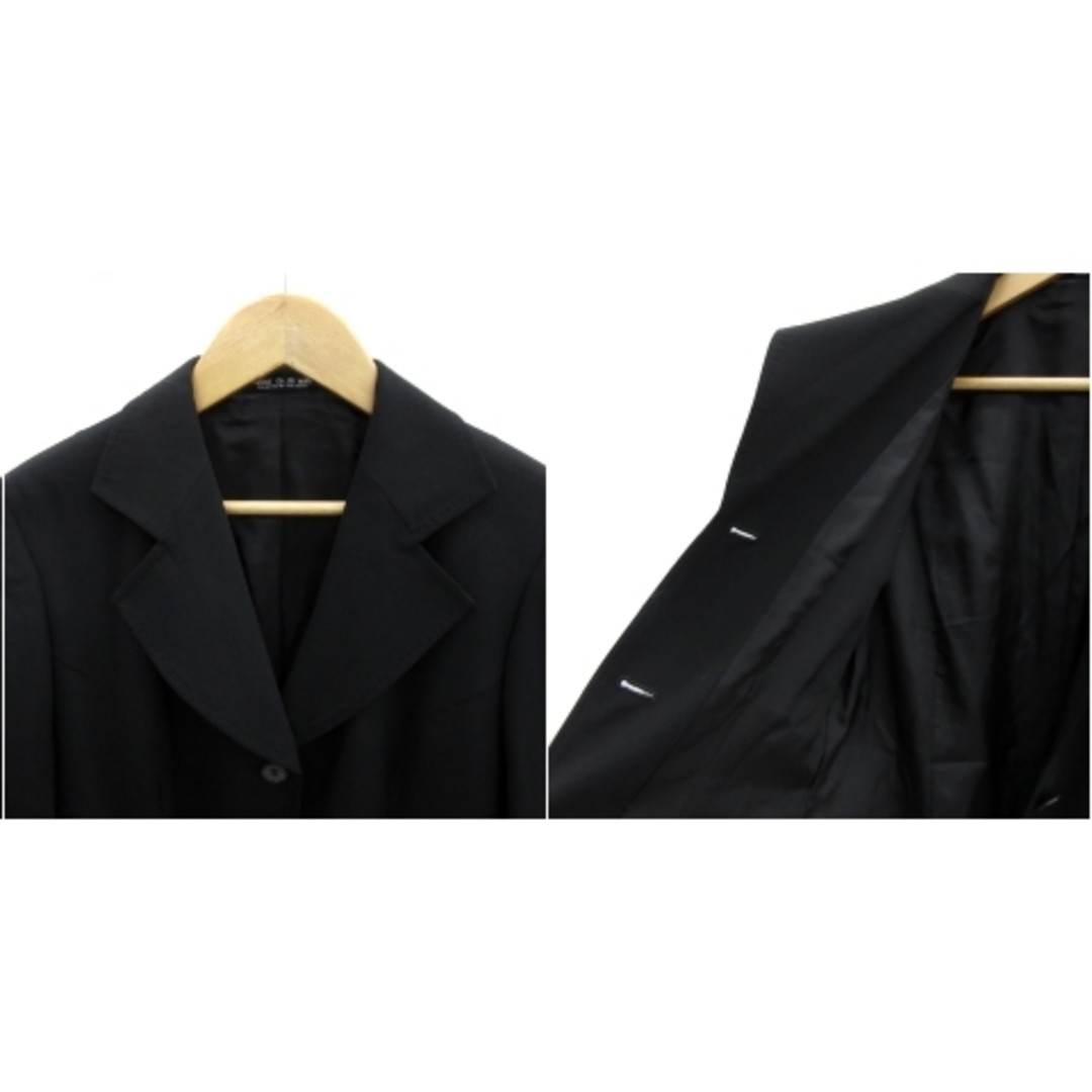 COMME CA DU MODE(コムサデモード)のコムサデモード スーツ テーラードジャケット シングルボタン 総裏地 無地 黒 レディースのフォーマル/ドレス(礼服/喪服)の商品写真