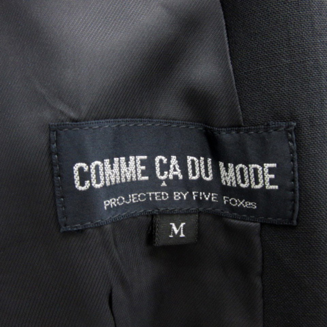 COMME CA DU MODE(コムサデモード)のコムサデモード スーツ テーラードジャケット シングルボタン 総裏地 無地 黒 レディースのフォーマル/ドレス(礼服/喪服)の商品写真