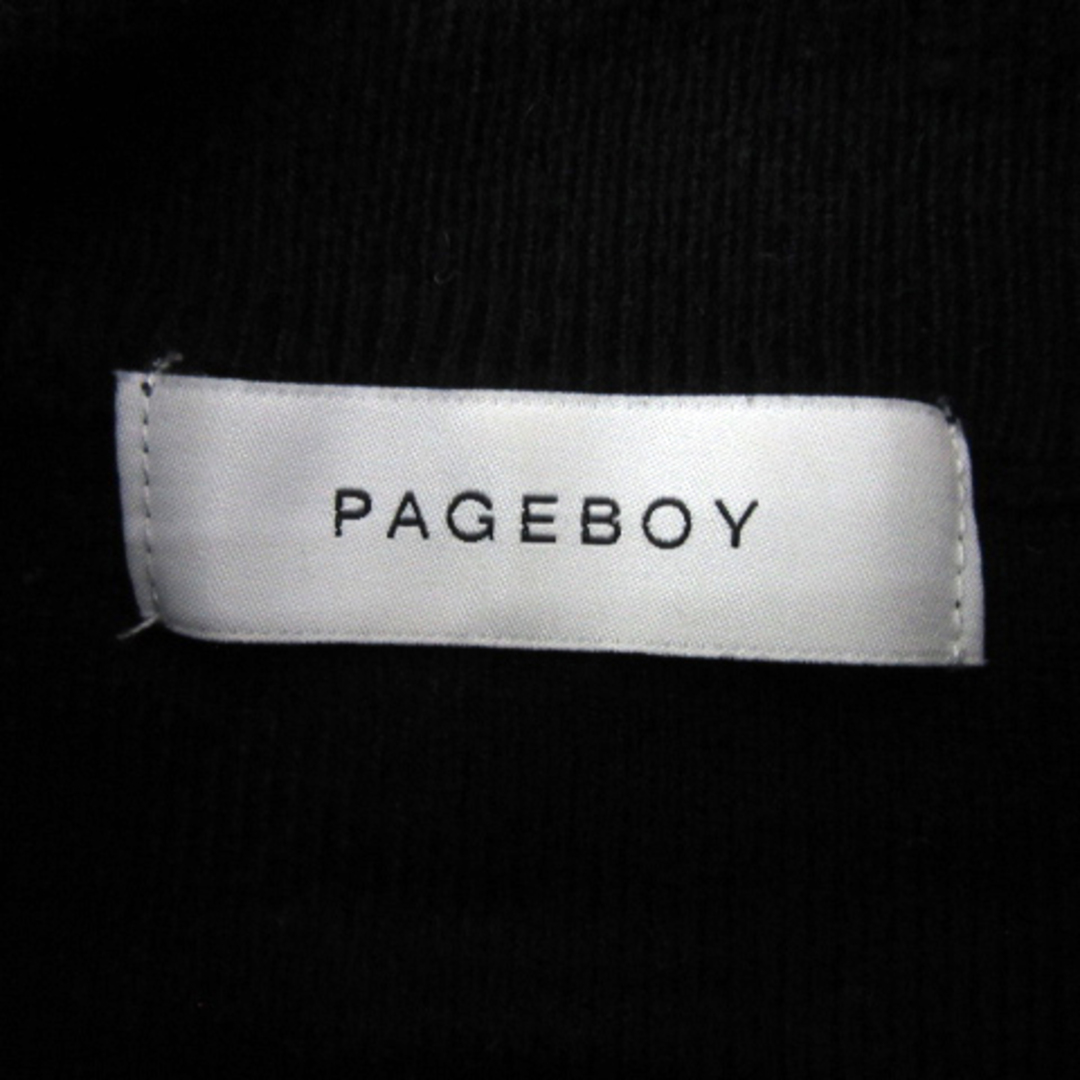 PAGEBOY(ページボーイ)のページボーイ ニット セーター 長袖 ハイネック 無地 F 黒 ブラック ■MO レディースのトップス(ニット/セーター)の商品写真