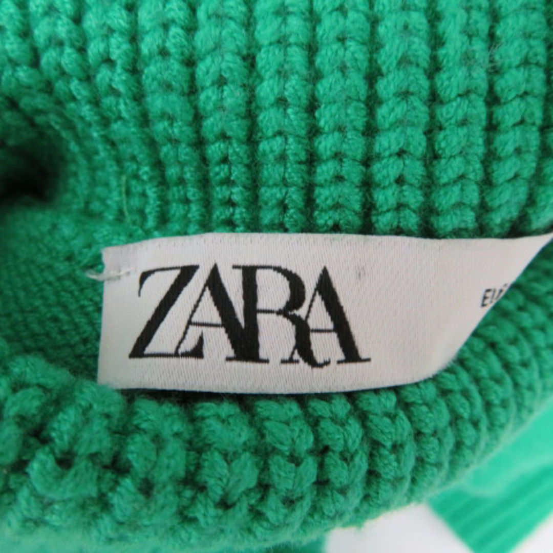 ZARA(ザラ)のザラ ニット セーター 長袖 タートルネック ショート丈 無地 オーバーサイズ レディースのトップス(ニット/セーター)の商品写真