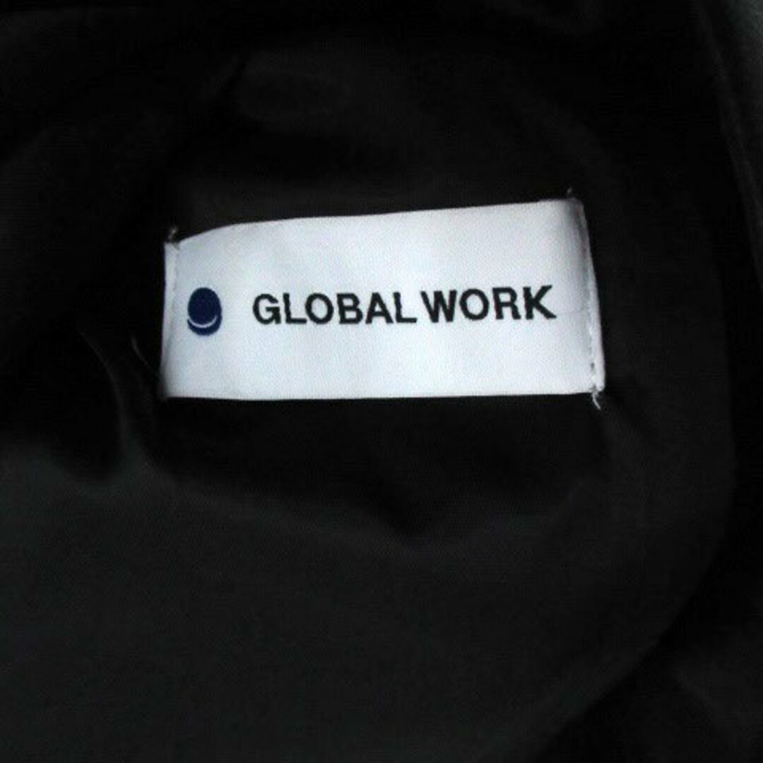 GLOBAL WORK(グローバルワーク)のグローバルワーク ライダース フェイクレザージャケット ミドル シングル S 黒 メンズのジャケット/アウター(ライダースジャケット)の商品写真