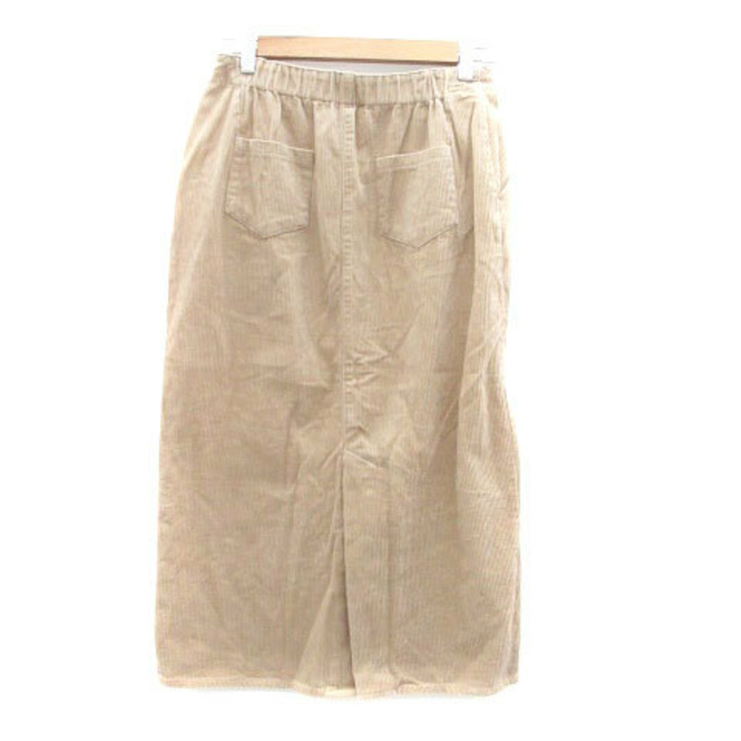 SHOO・LA・RUE(シューラルー)のシューラルー タイトスカート コーデュロイスカート ロング丈 M 茶色 レディースのスカート(ロングスカート)の商品写真