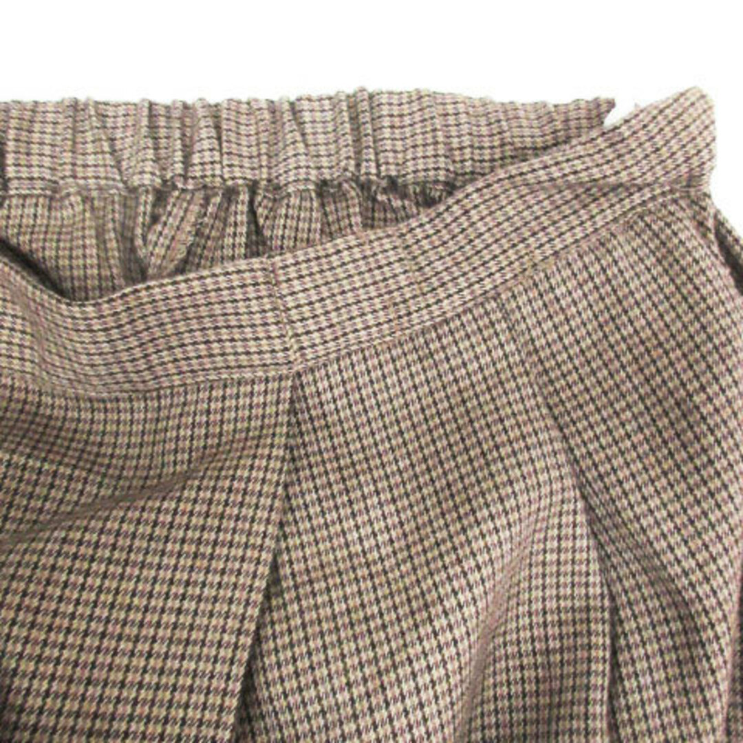 SM2(サマンサモスモス)のサマンサモスモス フレアスカート ロング マキシ丈 チェック柄 F ベージュ 茶 レディースのスカート(ロングスカート)の商品写真