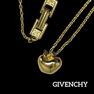 ジバンシィ(GIVENCHY)の【美品】GIVENCHY ネックレス リンゴ 4G ゴールド(ネックレス)