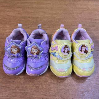 ディズニー(Disney)のプリンセスソフィア　ベル　キッズシューズ　15cm 2足セット♡(スニーカー)