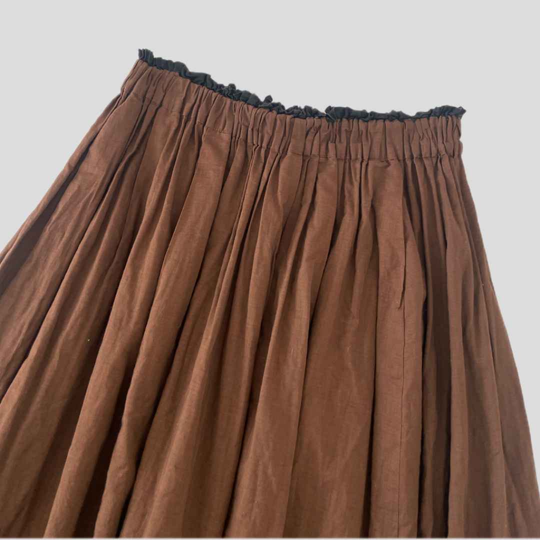 ADIEU TRISTESSE(アデュートリステス)の美品 LOISIR アデュートリステス 2way リバーシブルギャザースカート レディースのスカート(ロングスカート)の商品写真