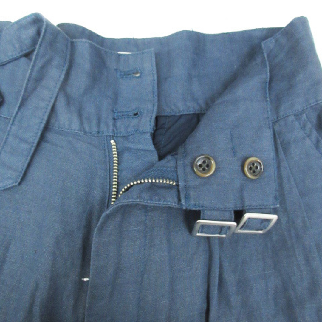 URBAN RESEARCH(アーバンリサーチ)のアーバンリサーチ ショートパンツ 短パン リネン 36 紺 ネイビー レディースのパンツ(ショートパンツ)の商品写真
