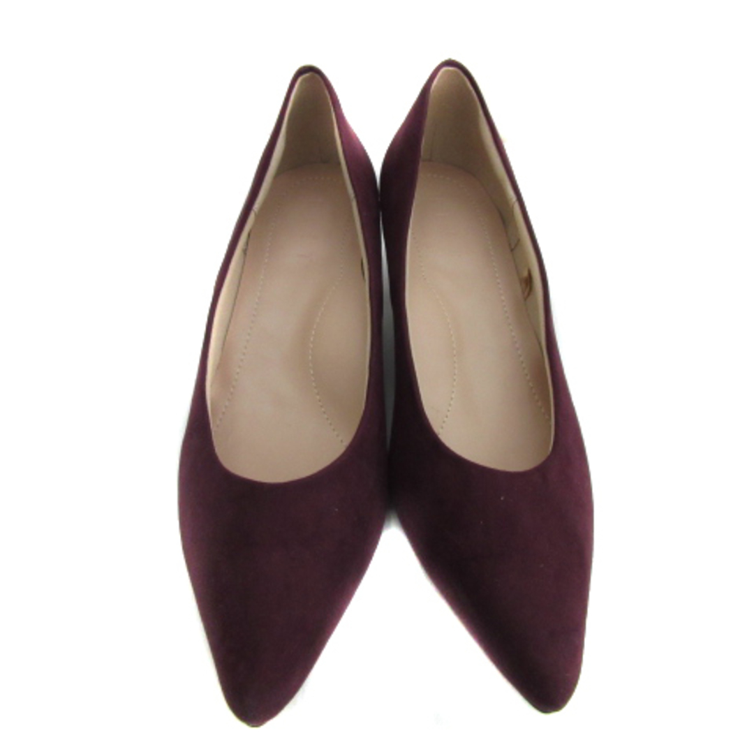 PLST(プラステ)のプラステ シューズ パンプス ポインテッドトゥ ローヒール 24.5 紫 レディースの靴/シューズ(ハイヒール/パンプス)の商品写真