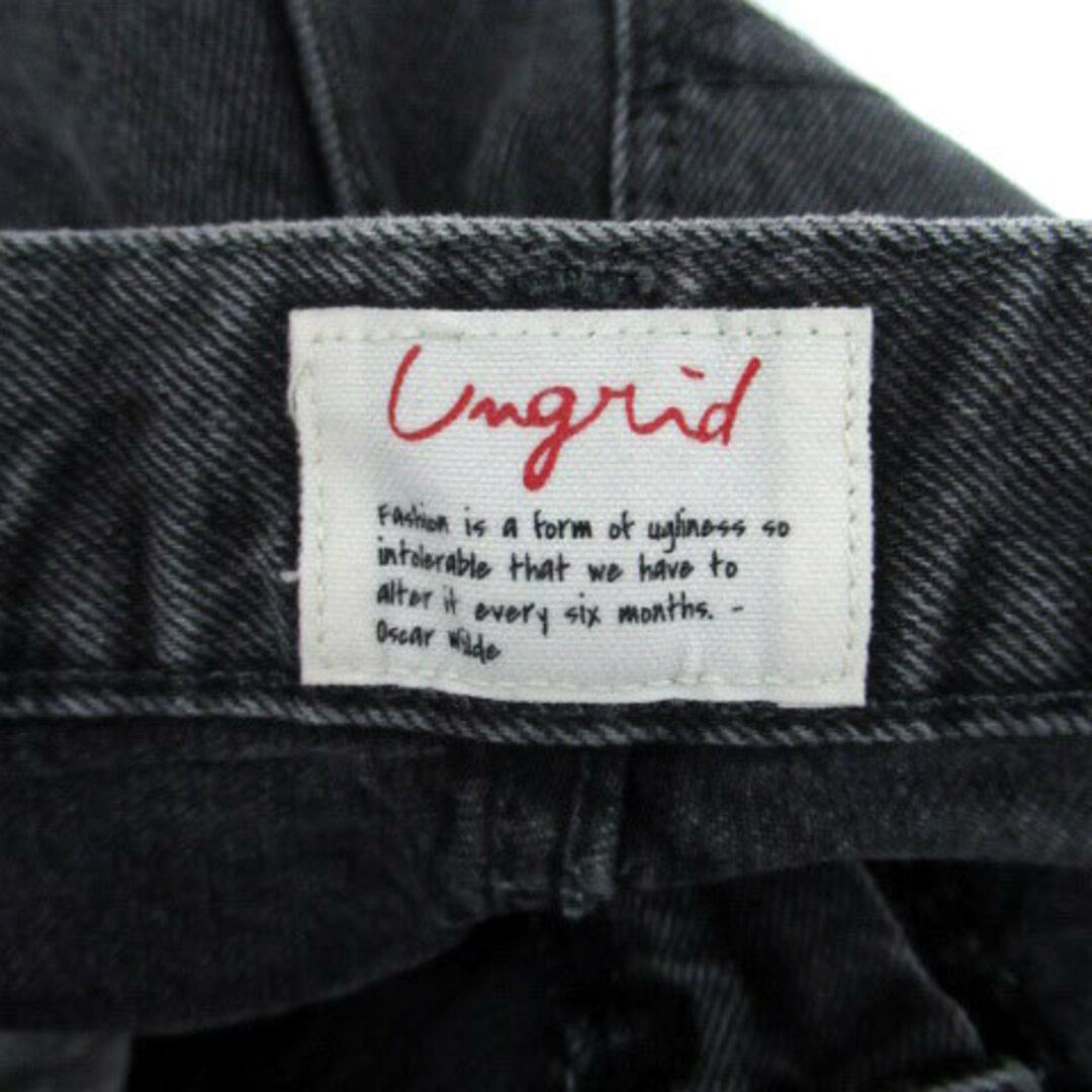 Ungrid(アングリッド)のアングリッド デニムパンツ ジーンズ ストレート ロング丈 24 グレー レディースのパンツ(デニム/ジーンズ)の商品写真