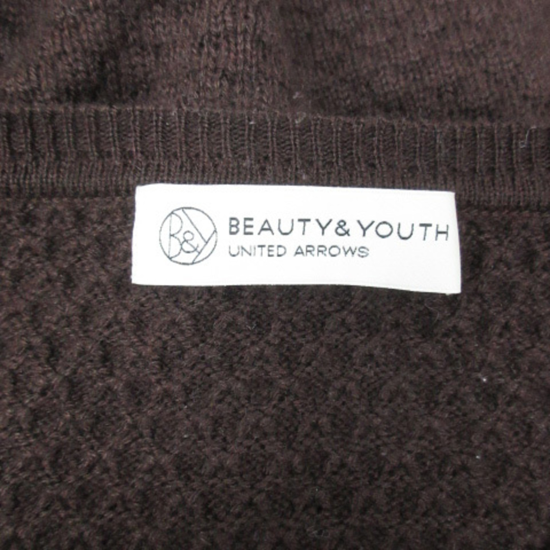 BEAUTY&YOUTH UNITED ARROWS(ビューティアンドユースユナイテッドアローズ)のB&Y ユナイテッドアローズ ニット セーター 長袖 ラウンドネック F 茶 レディースのトップス(ニット/セーター)の商品写真