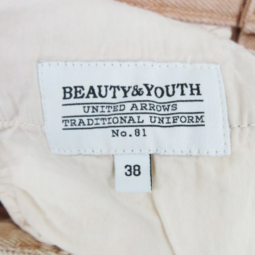 BEAUTY&YOUTH UNITED ARROWS(ビューティアンドユースユナイテッドアローズ)のB&Y ユナイテッドアローズ デニムパンツ ジーンズ 38 くすみピンク レディースのパンツ(デニム/ジーンズ)の商品写真