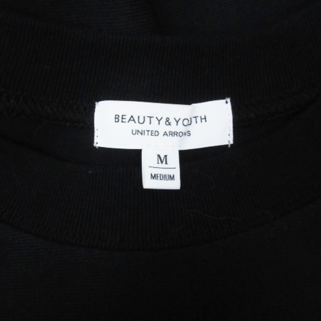 BEAUTY&YOUTH UNITED ARROWS(ビューティアンドユースユナイテッドアローズ)のB&Y ユナイテッドアローズ Tシャツ カットソー 半袖 クルーネック M 黒 メンズのトップス(Tシャツ/カットソー(半袖/袖なし))の商品写真